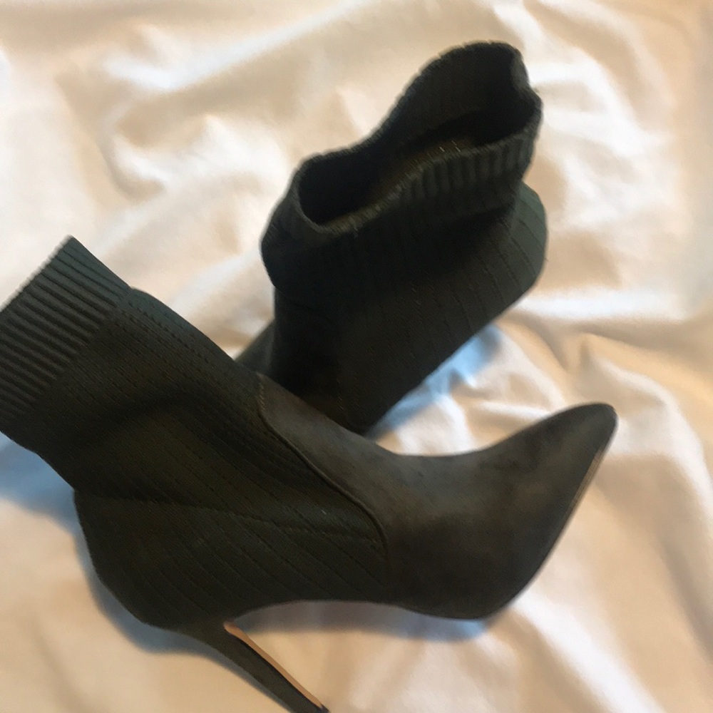Olive Green Bootie